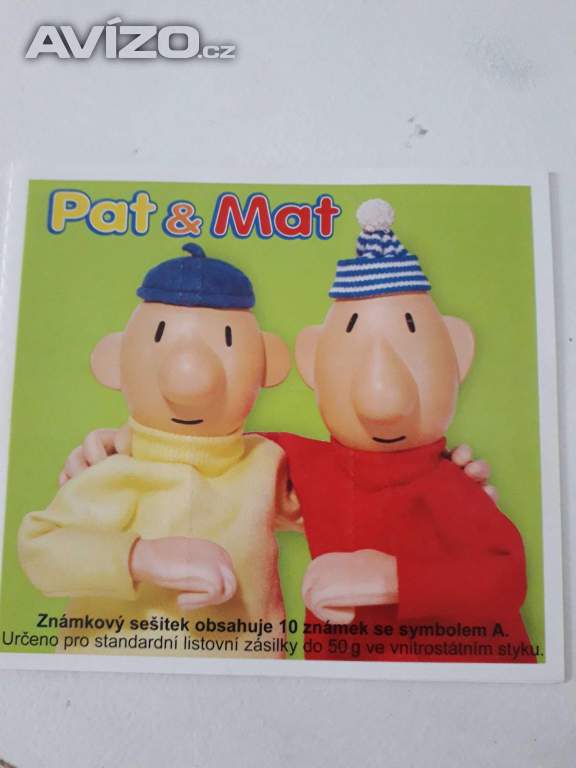 Známky, platné, Pat a Mat - bloček