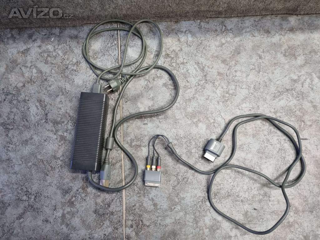 Xbox 360 Originální Microsoft Napájecí Zdroj - Trafo + kabeláž