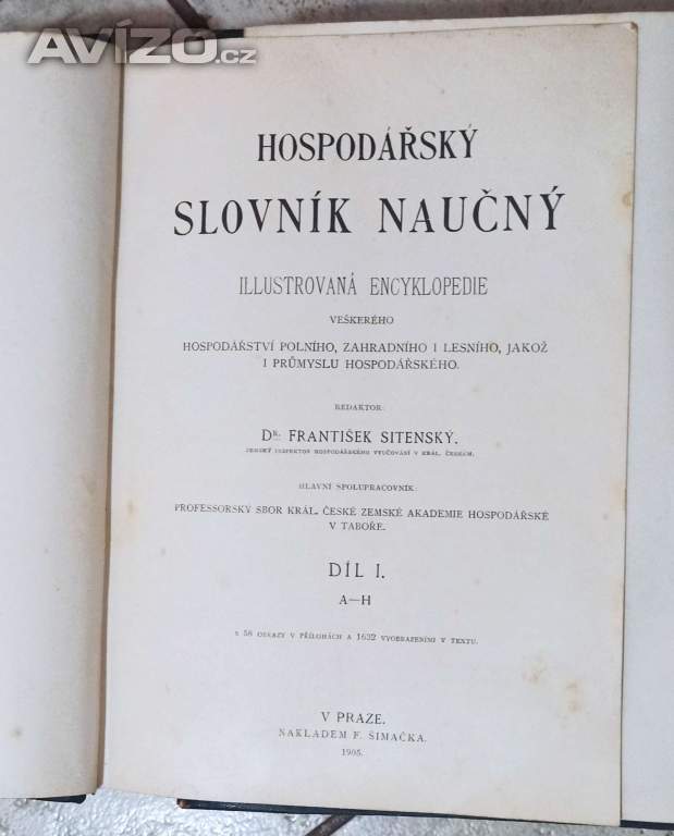 Foto inzerátu Hospodársky slovník naučný diel I, II, III, ročník 1905