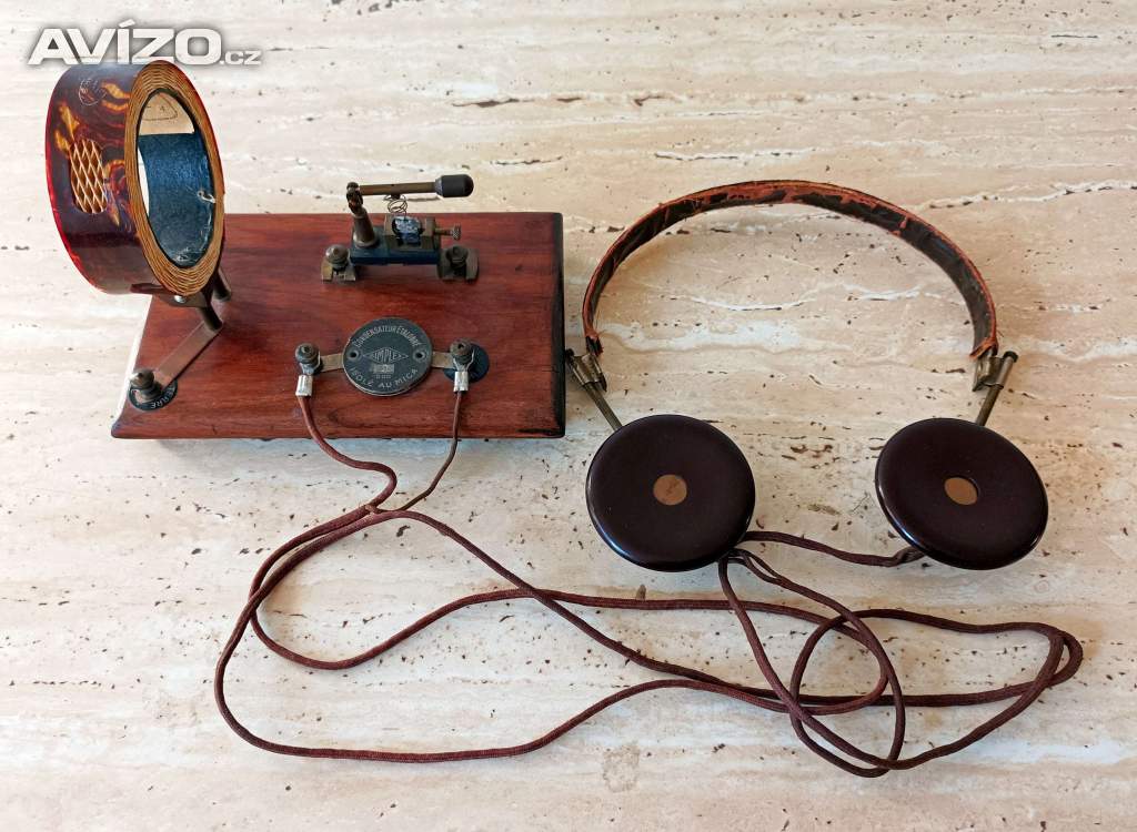 Starožitná krystalka, radiopřijímač z roku 1922 