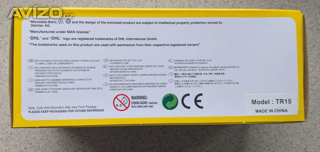 Foto inzerátu Model nákladní auto DHL (Man)