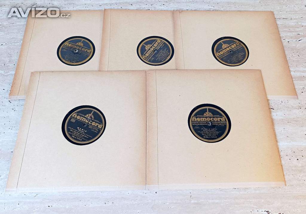 5 šelakových gramodesek z let 1930 – 1932, populární hudba 20-30. let - 1. část