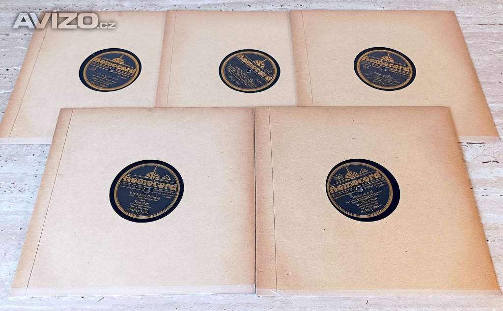 5 šelakových gramodesek z let 1930 – 1932, populární hudba 20-30. let, 2. část