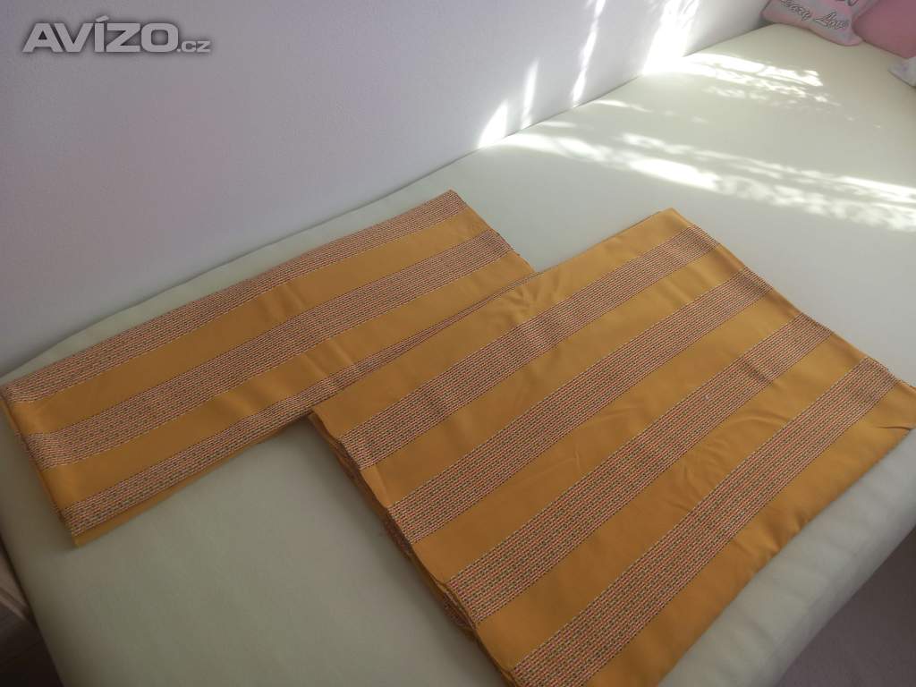 VELKÁ SLEVA !!!   Pruhovaná látka na závěs, 7,5 m nová. 
