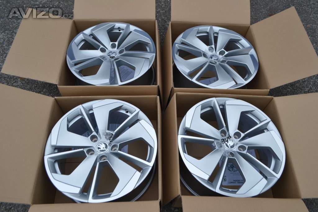 4ks NOVÉ orig.alu disky Škoda Octavia IV(RS) 7.5Jx18, 5x112