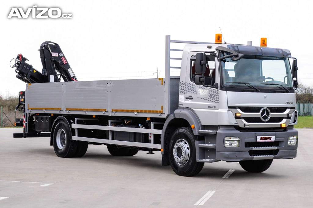 MERCEDES AXOR 1829 VALNÍK + HYDRAULICKÁ RUKA EURO5