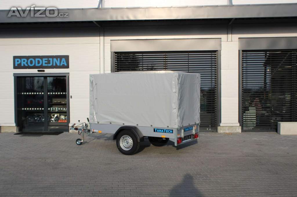 Přívěs Saris MC 255 133 1350kg, čelo otevírací, plachta 150cm