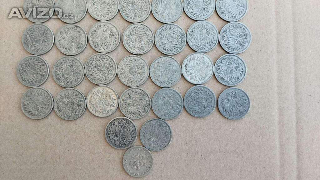 51 helleru 20 RU, rakousko uhersko mince + mince 20hal.