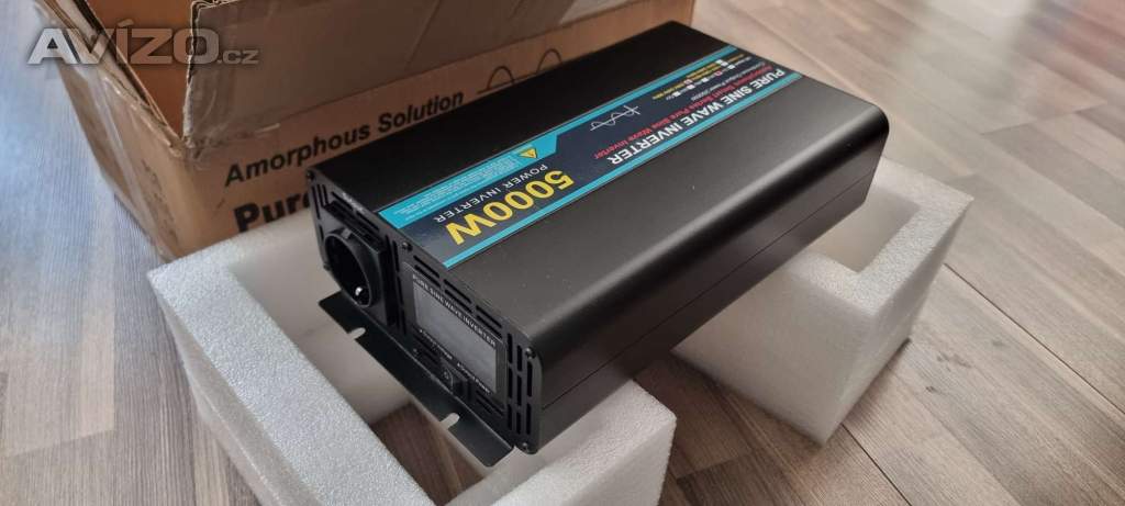 Dovoz ZDARMA.Měnič napětí 24V-5000W čistá sínusovka!!!