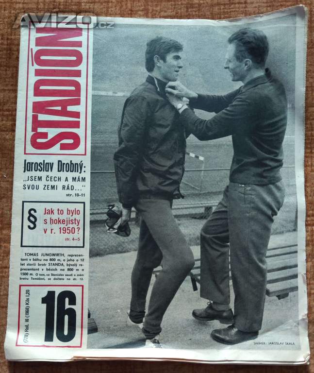 Časopis STADION 1968, číslo 16