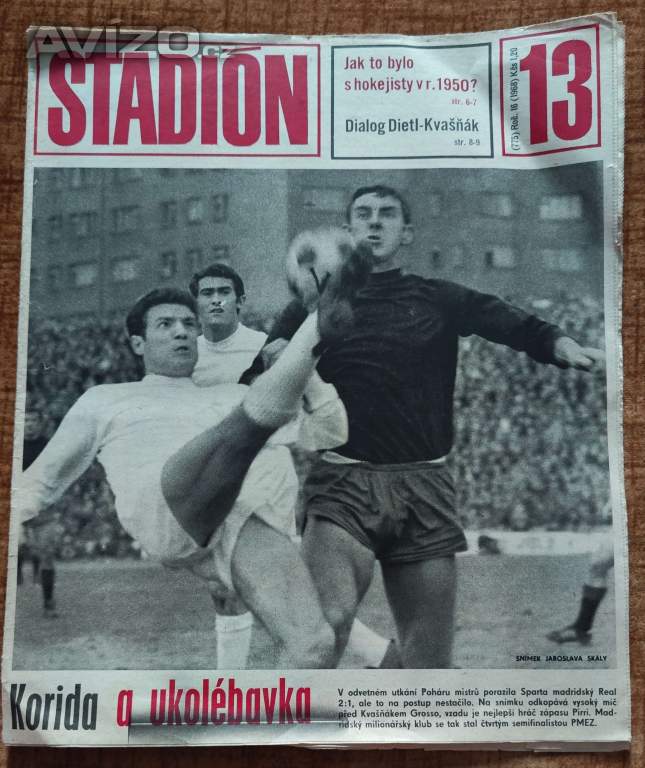 Časopis STADION 1968, číslo 13