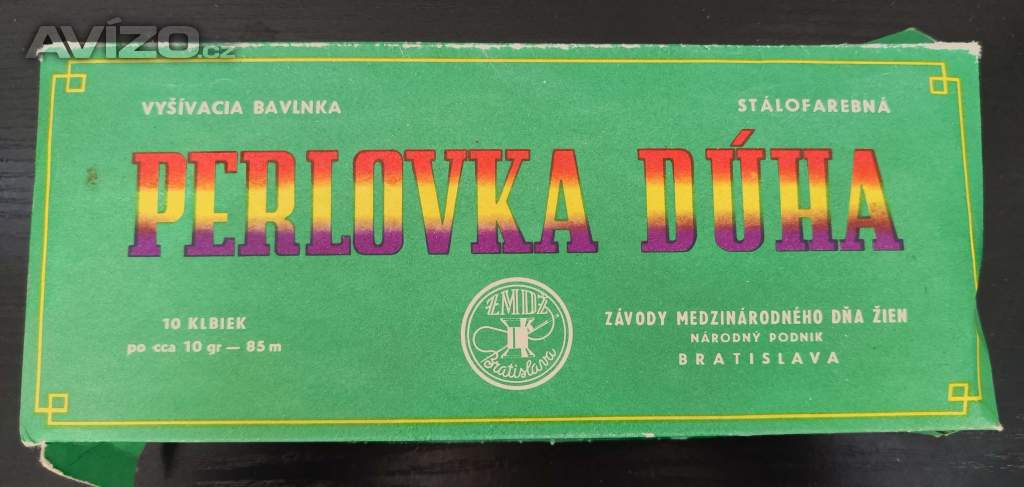 Vyšívací bavlnka - PERLOVKA DÚHA