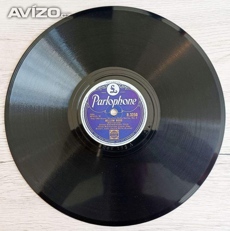 Starožitná gramodeska DODO MARMAROSA TRIO, šelak 78 ot./min.