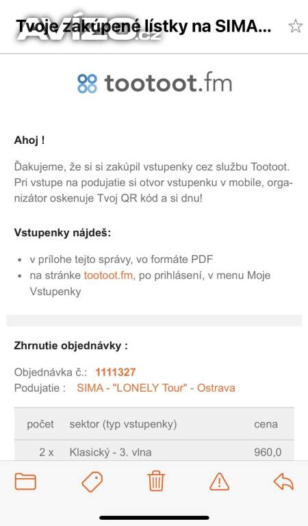 Sima Lonely tour Ostrava