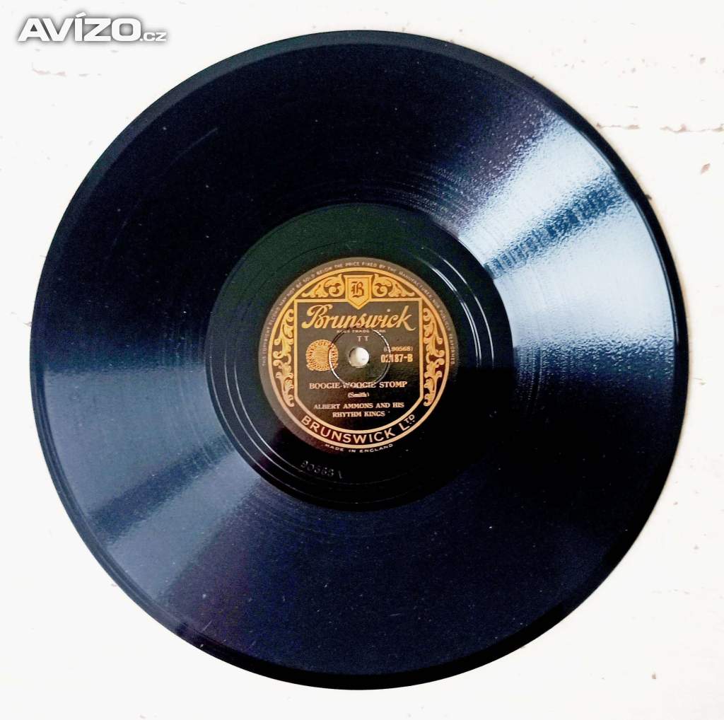 Starožitná gramodeska ALBERT AMMONS & HIS RHYTHM KINGS, šelak 78 ot./min.