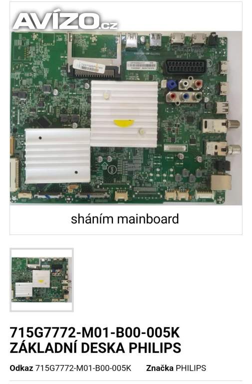Sháním základní desku pro Philips 