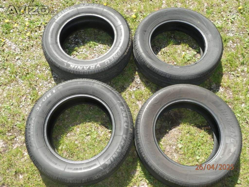 4xLetní gumy 2xPNEU VRANÍK 2xNANKANG 195/65 R15 vzorek 2x7MM 2x6MM