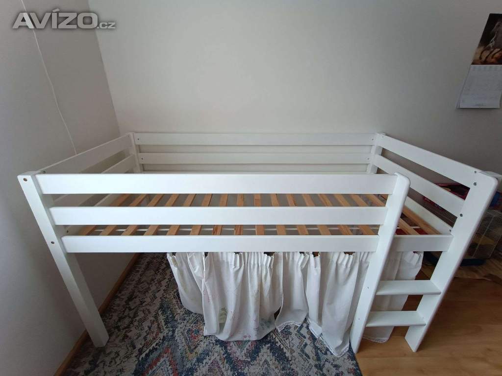 Vyvýšená dětská postel 90x200
