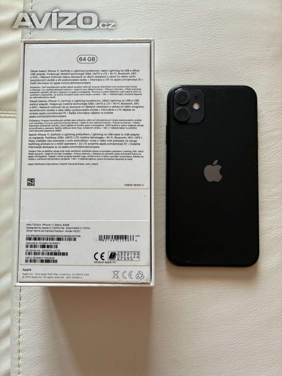 Apple Iphone 11 64gb černý. Krásný stav.
