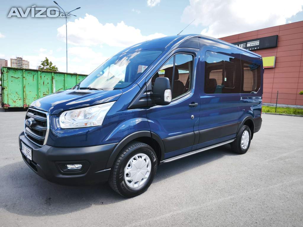 Ford Transit Mhev L2 2.0 TDi Ecoblue 96kw,9-místný,DPH,1.maj