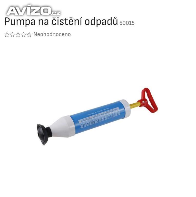 Pumpa na čištění sifonu nová 