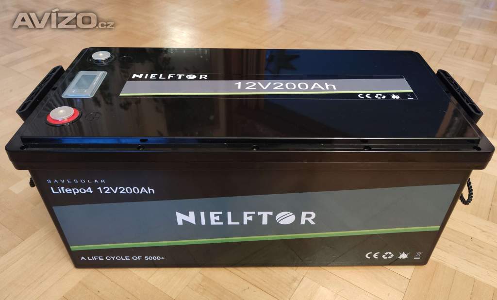 Baterie 12V LiFePO4 Nielftor - 200Ah, BMS