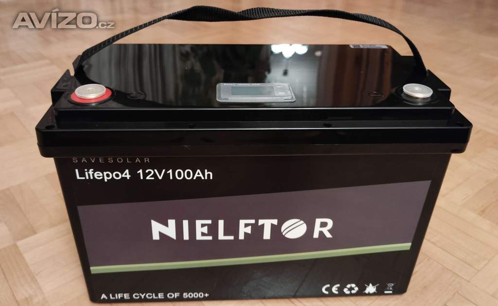 Baterie LiFePO4 Nielftor - 100Ah, 12V, BMS - nová 
