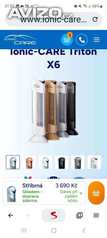 Ionic care černá 