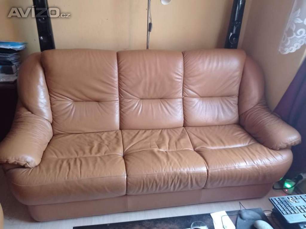 Kožená sedací souprava z pravé kůže