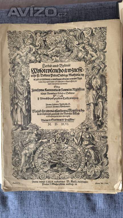 Prodej Herbáře z roku 1569