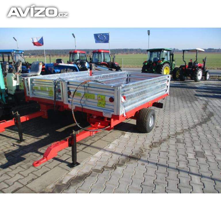 Vozík sklápěcí za malotraktor 220x110cm nosnost 1500kg bantam