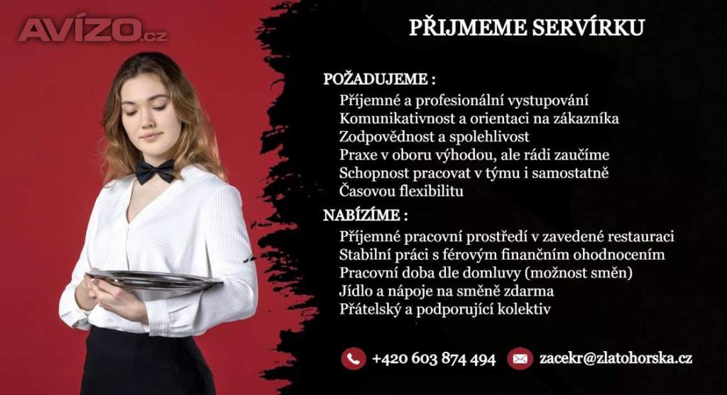 Kuchař, servírka/číšník