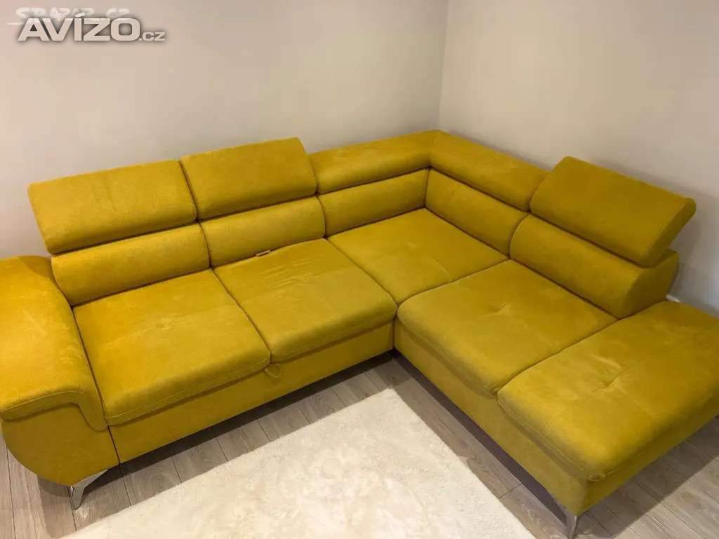 Prodám SEDACÍ SOUPRAVU - Žlutá & Rozkládací 