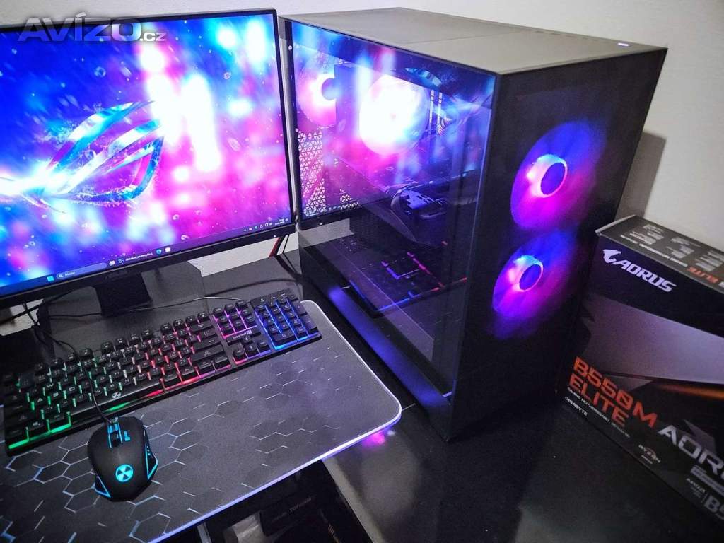 Herní PC AMD Ryzen 7 5700X, RTX3070, 64GB, 2TB M.2 SSD, WIFI+BT, ARGB, NOVÉ/ZÁRUKA