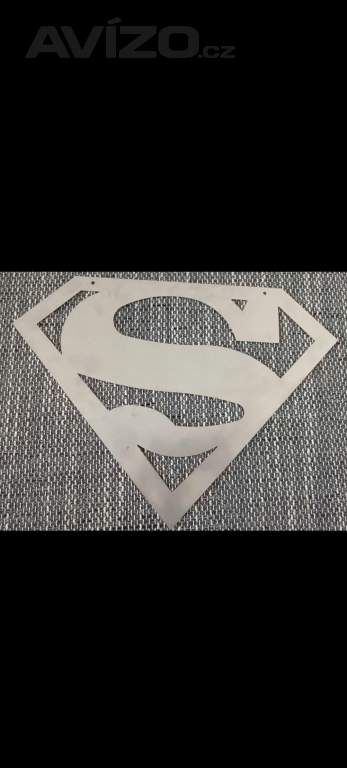 Kovova dekorace Superman 