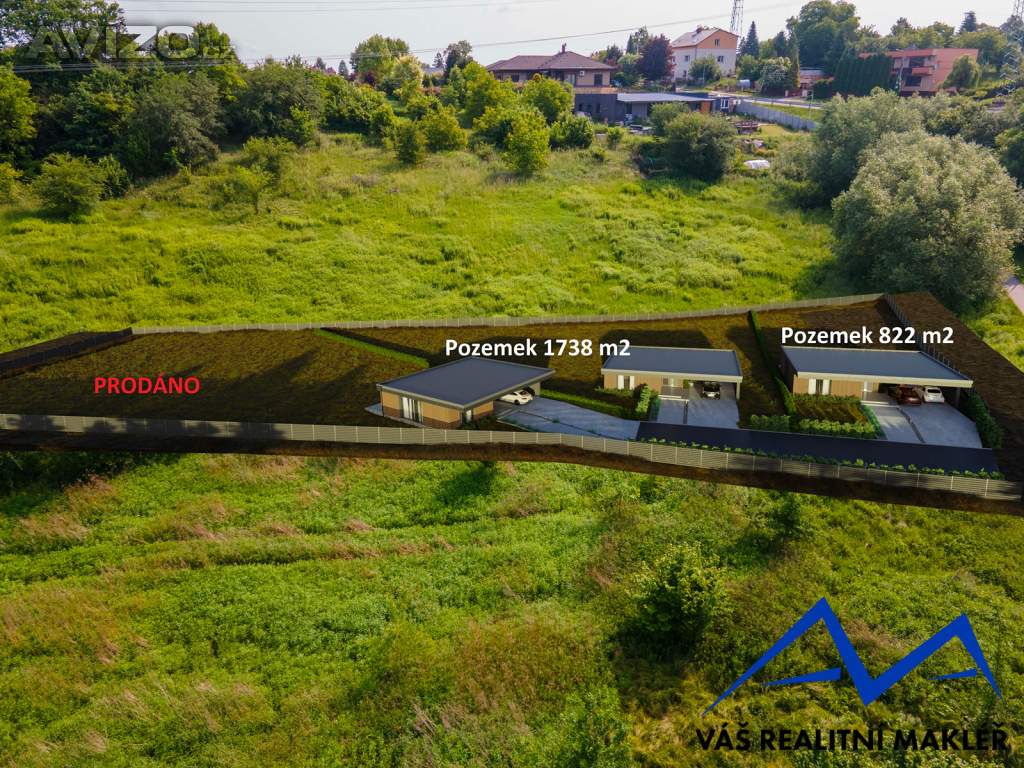 Prodej, stavební pozemek, 906 m2, Ostrava - Heřmanice