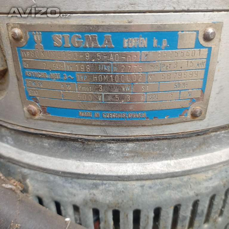 SIGMA - Důlní profi čerpadlo kalové 7,5l/s