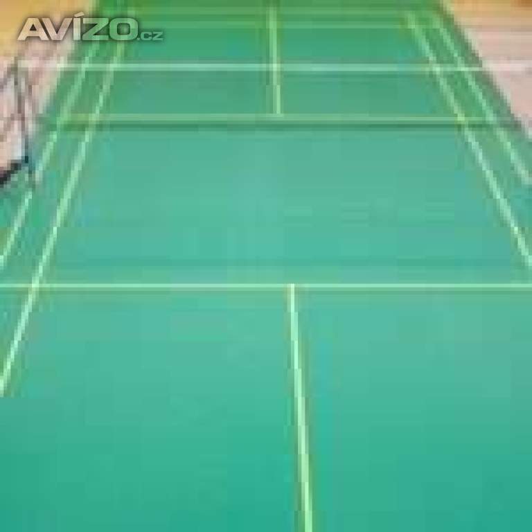 Badmintonový kurt se sítí