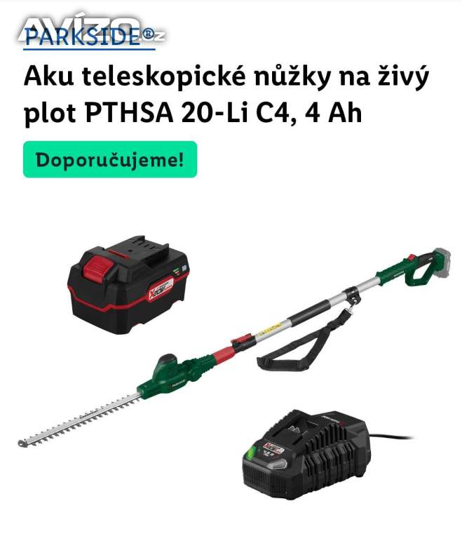 Zahradní teleskopické aku nuzky