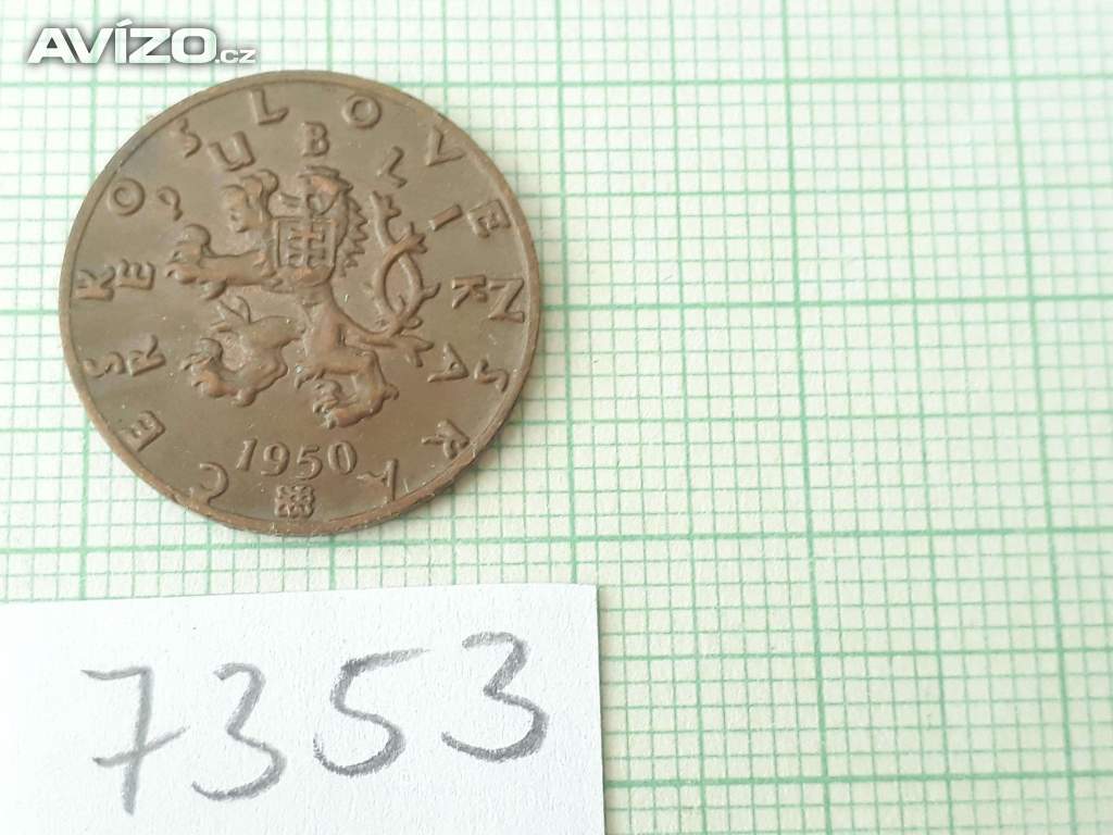 50 hal. 1950 - mince Československo
