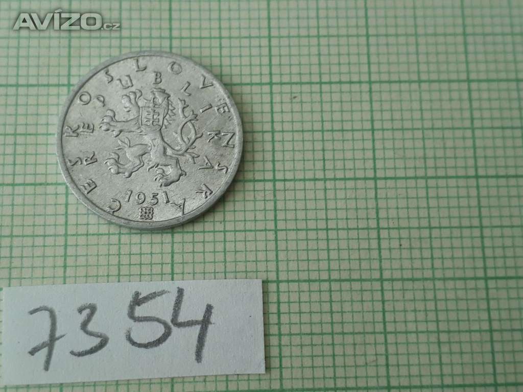  50 hal. 1951 - mince Československo 