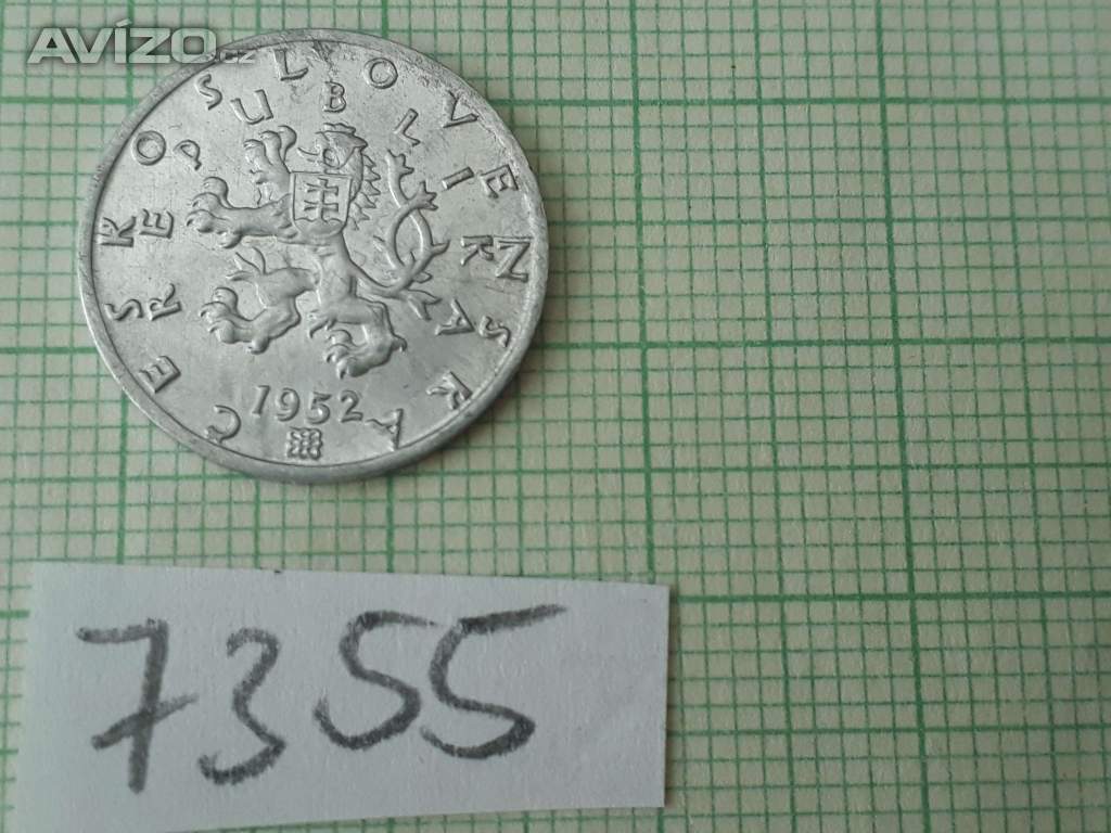  50 hal. 1952 - mince Československo 