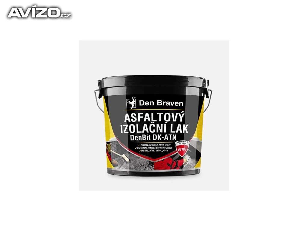 Den Braven - Asfaltový izolační lak DenBit DK - ATN 9 kg, černý 