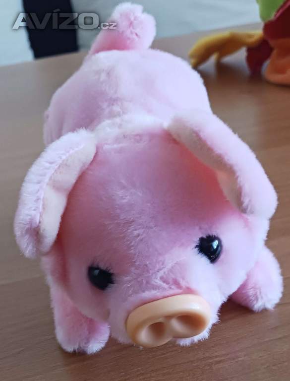 Plyšové prasátko na baterie