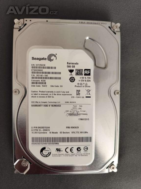 HDD Seagate Baracuda 500GB