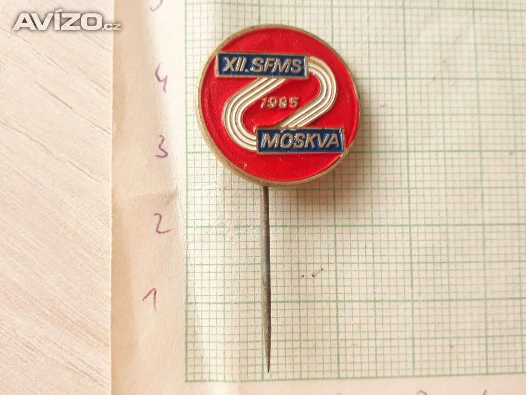 Moskva 1985 - SFMS XII. - starý odznáček 