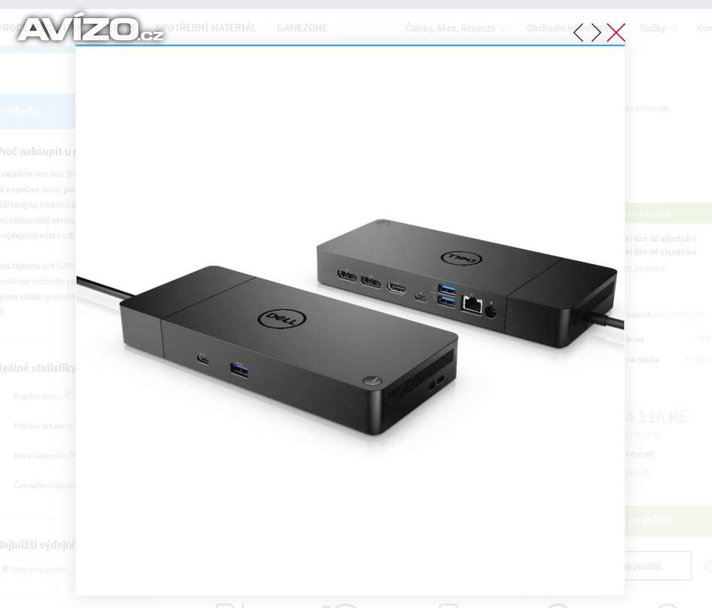 DELL dokovací stanice WD19S 240W USB-C
