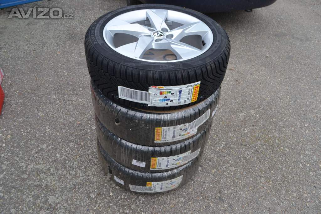 Zimní NOVÉ ALU Š.Scala, Kamiq,VW Taigo 205/50R17 Pirelli  