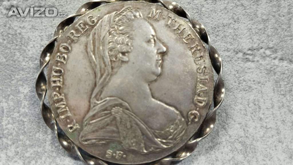 Velká stříbrná mince - tolar Marie Terezie