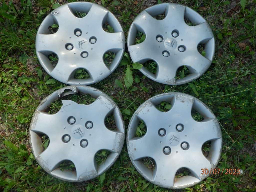 4x Originál poklice kol na CITROEN  velikost 14tky.